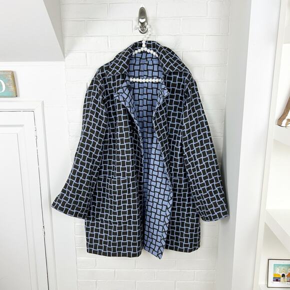 Worth Jackets & Blazers - Worth Reversible 100% Wool Plaid Coat Size S
